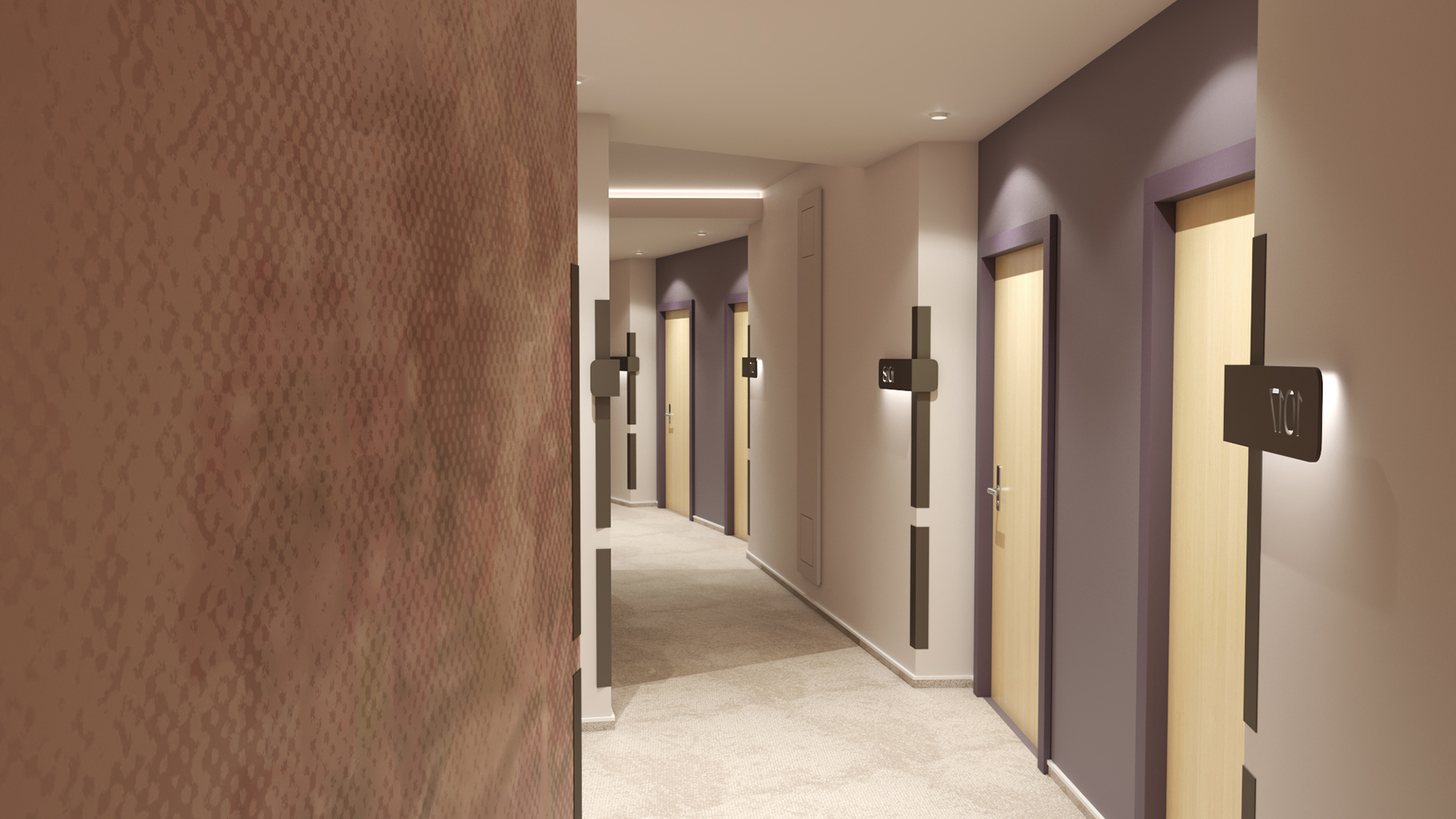 Anders Hotel Flur