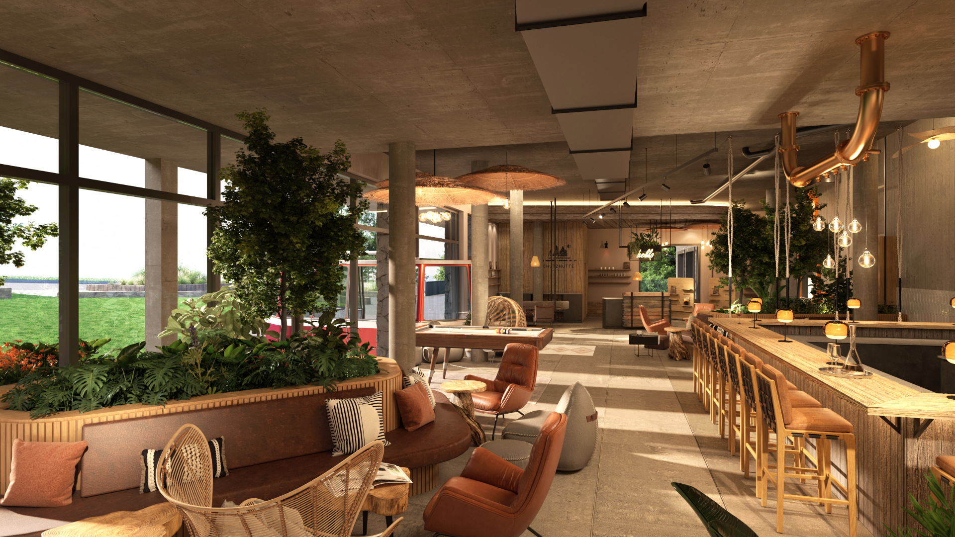 Schutzhütte Lounge