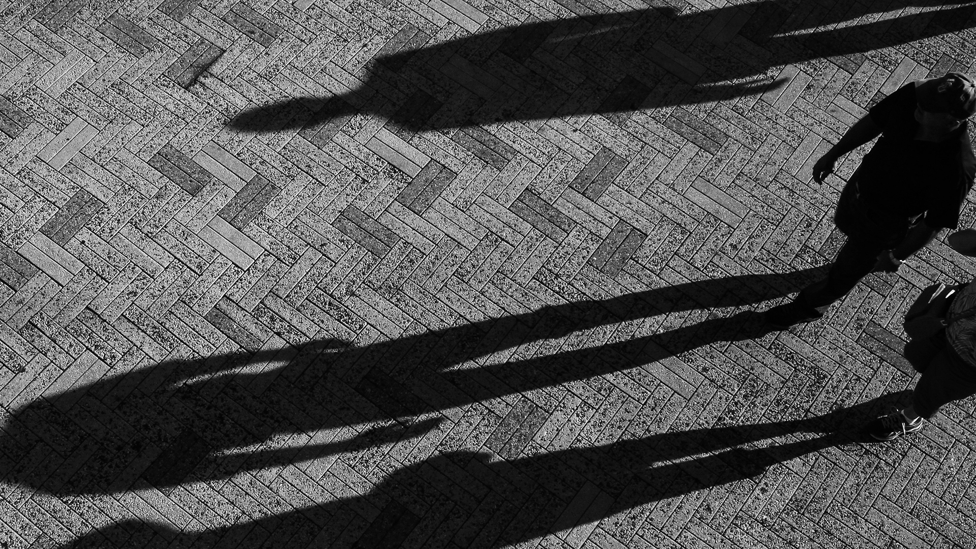 Menschem mit Schatten
